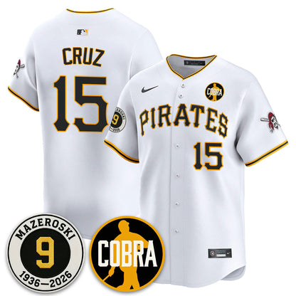 PIT Memories Vapor Limited Jersey - Bill Mazeroski Patch - All Stitched-DTD
