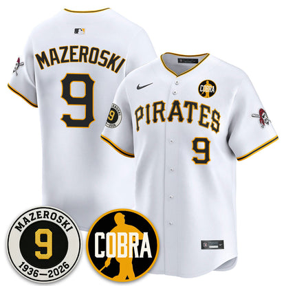 PIT Memories Vapor Limited Jersey - Bill Mazeroski Patch - All Stitched-DTD