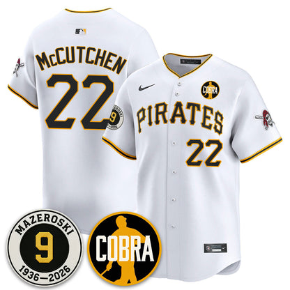 PIT Memories Vapor Limited Jersey - Bill Mazeroski Patch - All Stitched-DTD