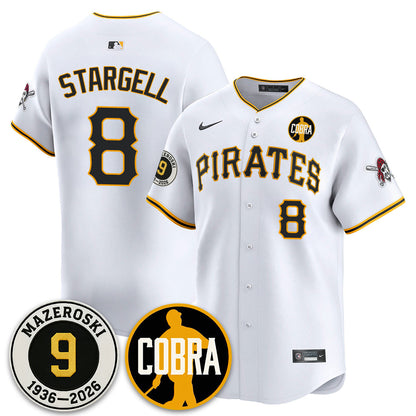 PIT Memories Vapor Limited Jersey - Bill Mazeroski Patch - All Stitched-DTD