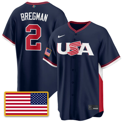 USA Baseball  2026 World Baseball Classic Limited Jersey - All Stitched-DTD