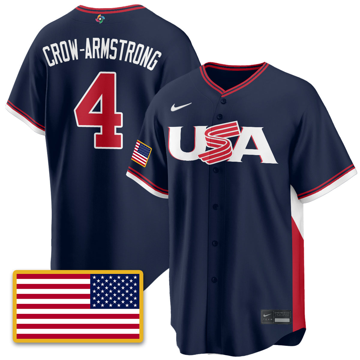 USA Baseball  2026 World Baseball Classic Limited Jersey - All Stitched-DTD