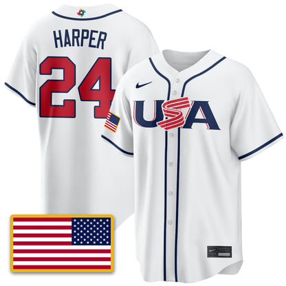 USA Baseball  2026 World Baseball Classic Limited Jersey - All Stitched-DTD