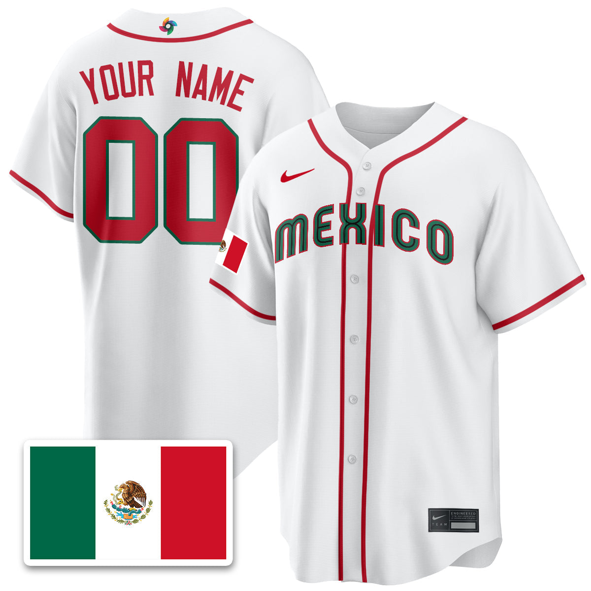 Mexico Baseball 2026 World Baseball Classic Limited Custom Jersey - All Stitched-DTD