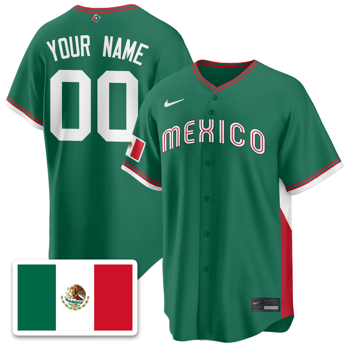 Mexico Baseball 2026 World Baseball Classic Limited Custom Jersey - All Stitched-DTD