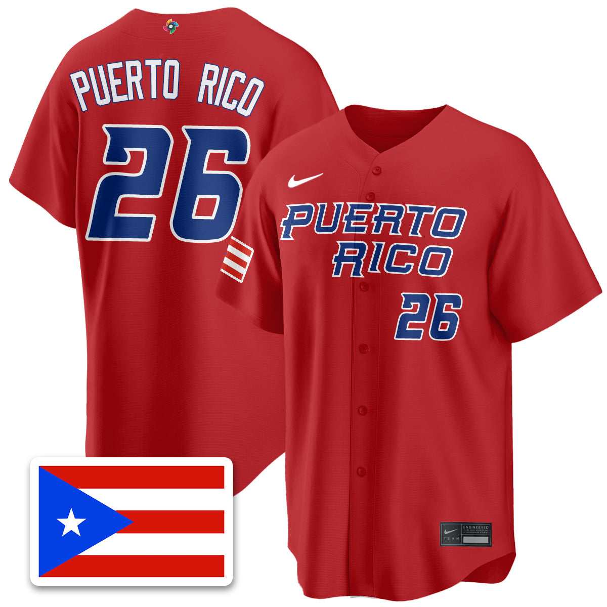 Puerto Rico Baseball 2026 World Baseball Classic Limited Jersey - All Stitched-DTD