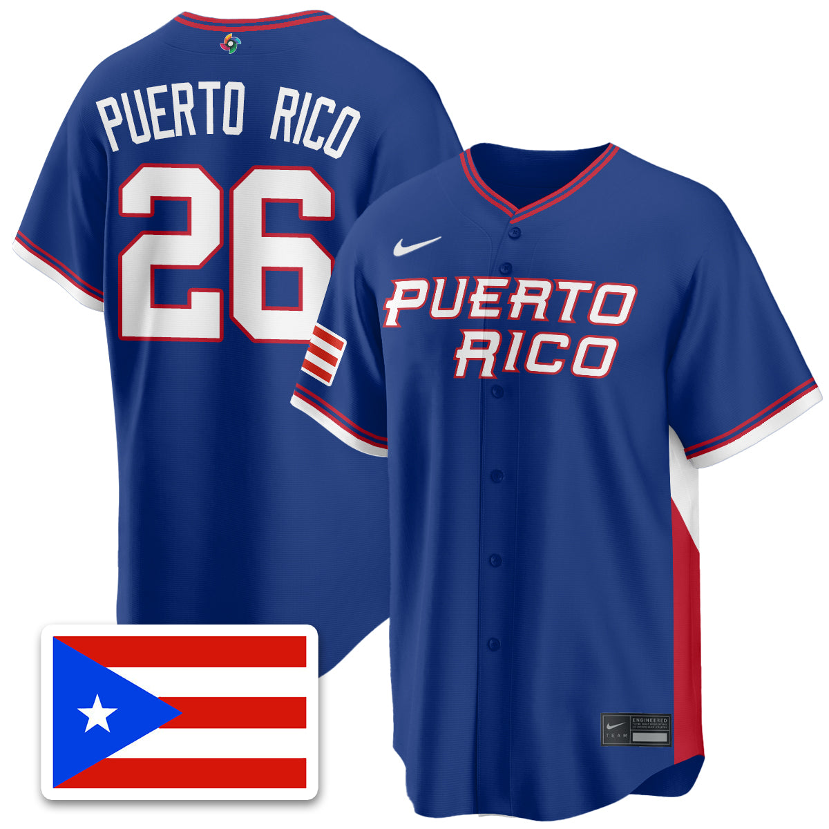 Puerto Rico Baseball 2026 World Baseball Classic Limited Jersey - All Stitched-DTD