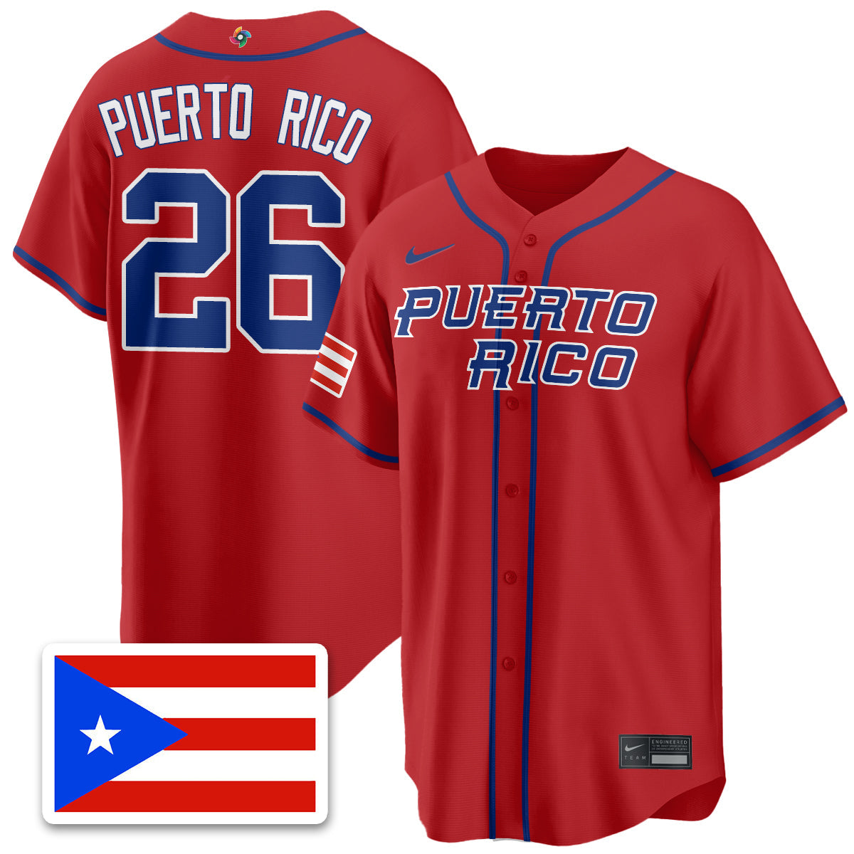 Puerto Rico Baseball 2026 World Baseball Classic Limited Jersey - All Stitched-DTD