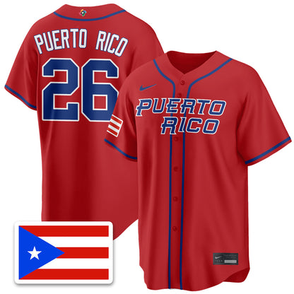 Puerto Rico Baseball 2026 World Baseball Classic Limited Jersey - All Stitched-DTD