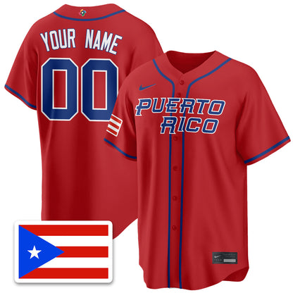 Custom Puerto Rico Baseball 2026 World Baseball Classic Limited Jersey - All Stitched-DTD