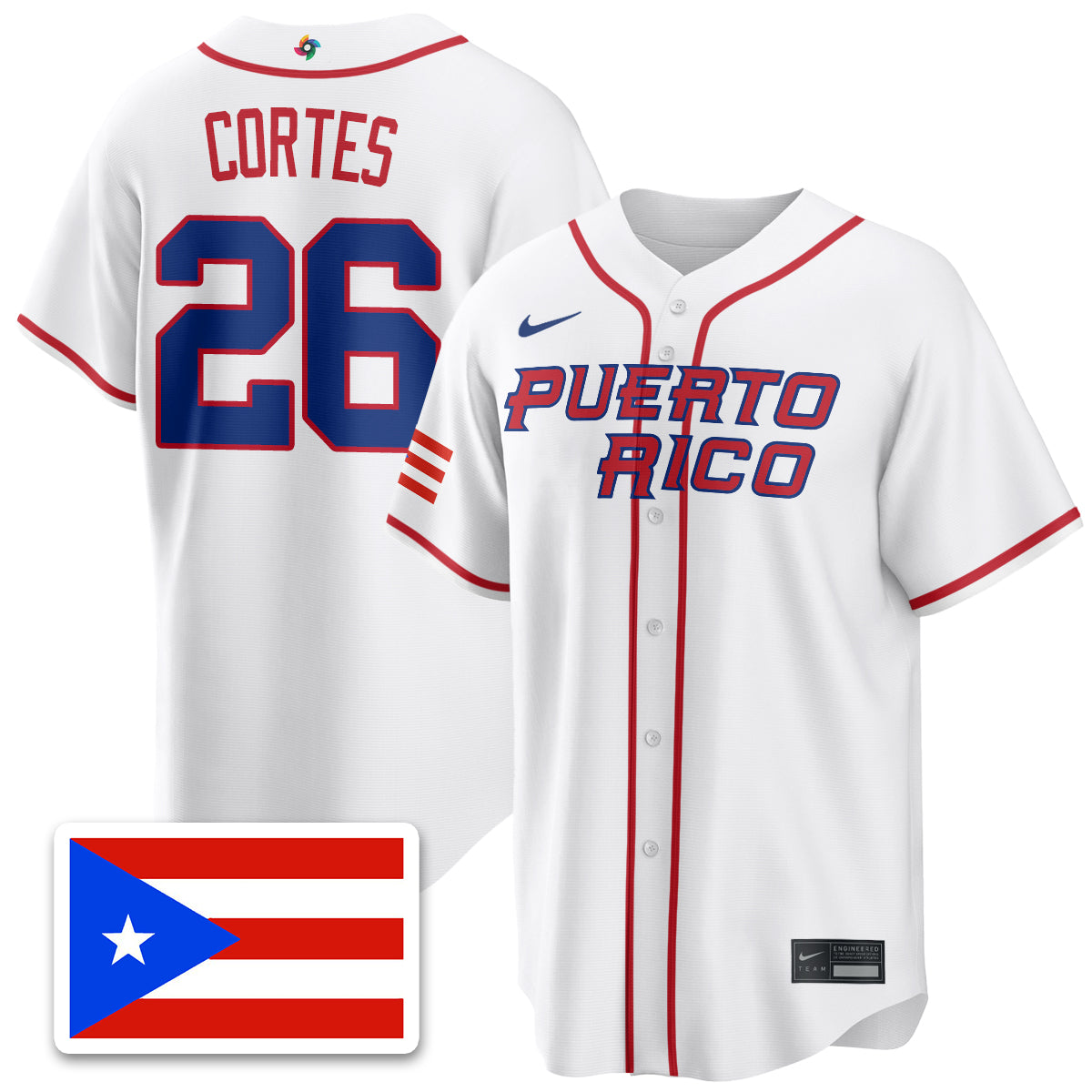 Puerto Rico Baseball 2026 World Baseball Classic Limited Jersey - All Stitched-DTD
