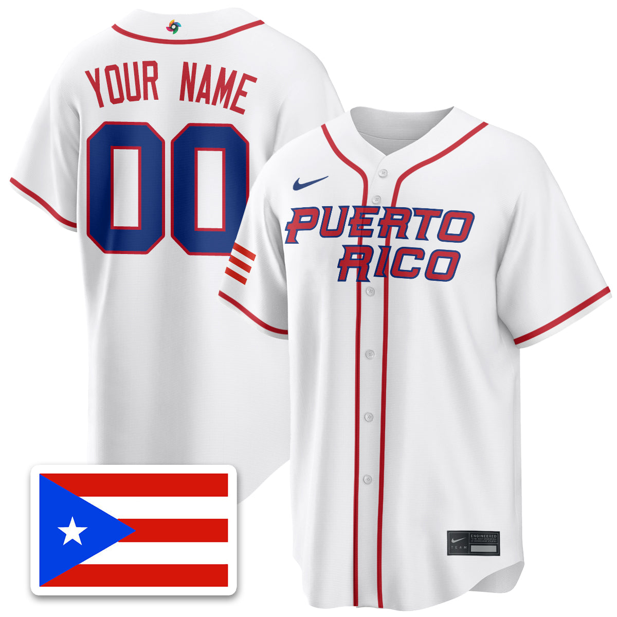 Custom Puerto Rico Baseball 2026 World Baseball Classic Limited Jersey - All Stitched-DTD