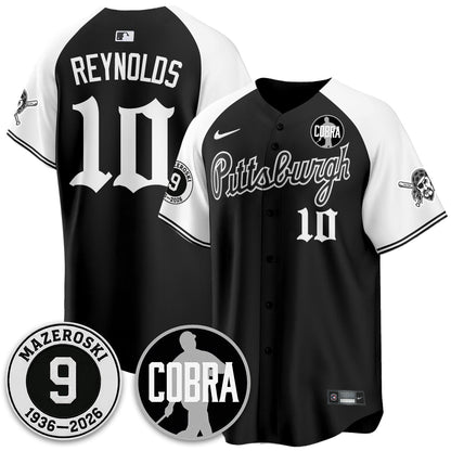 PIT Memories Vapor Limited Gothic Jersey - Bill Mazeroski Patch - All Stitched-DTD