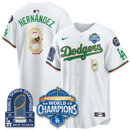 LAD Mexico World Series Champions Jersey - 9x Champs - All Stitched-DTD