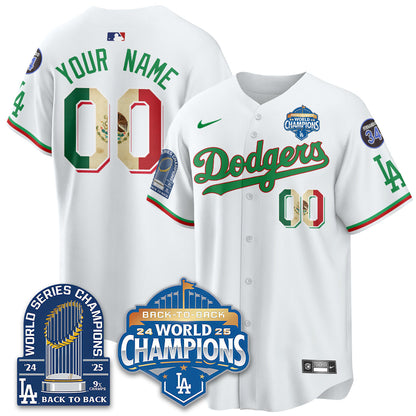 Custom LAD Mexico World Series Champions Jersey - 9x Champs - All Stitched-DTD