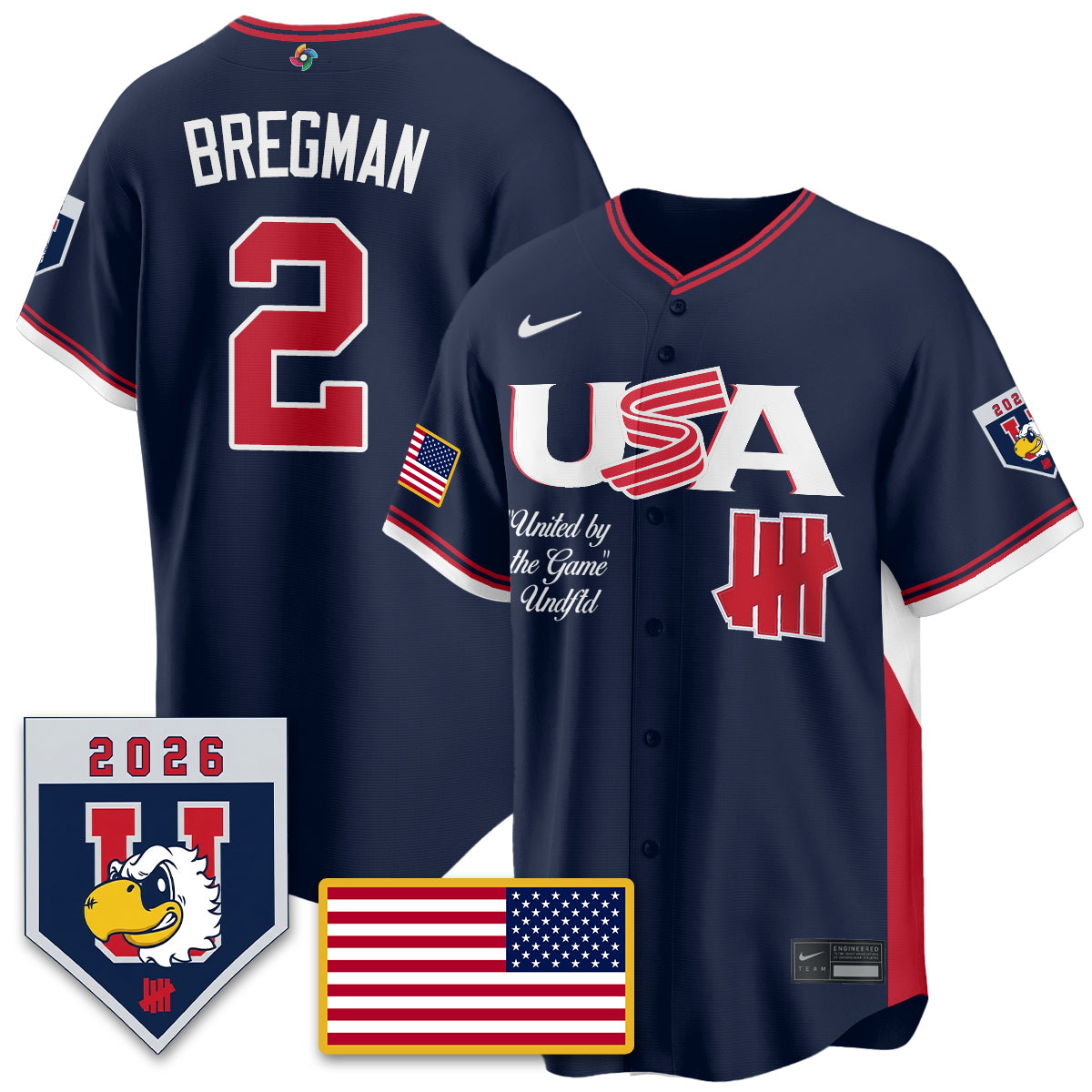 USA Baseball x Undefeated 2026 World Baseball Classic Limited Jersey - All Stitched-DTD