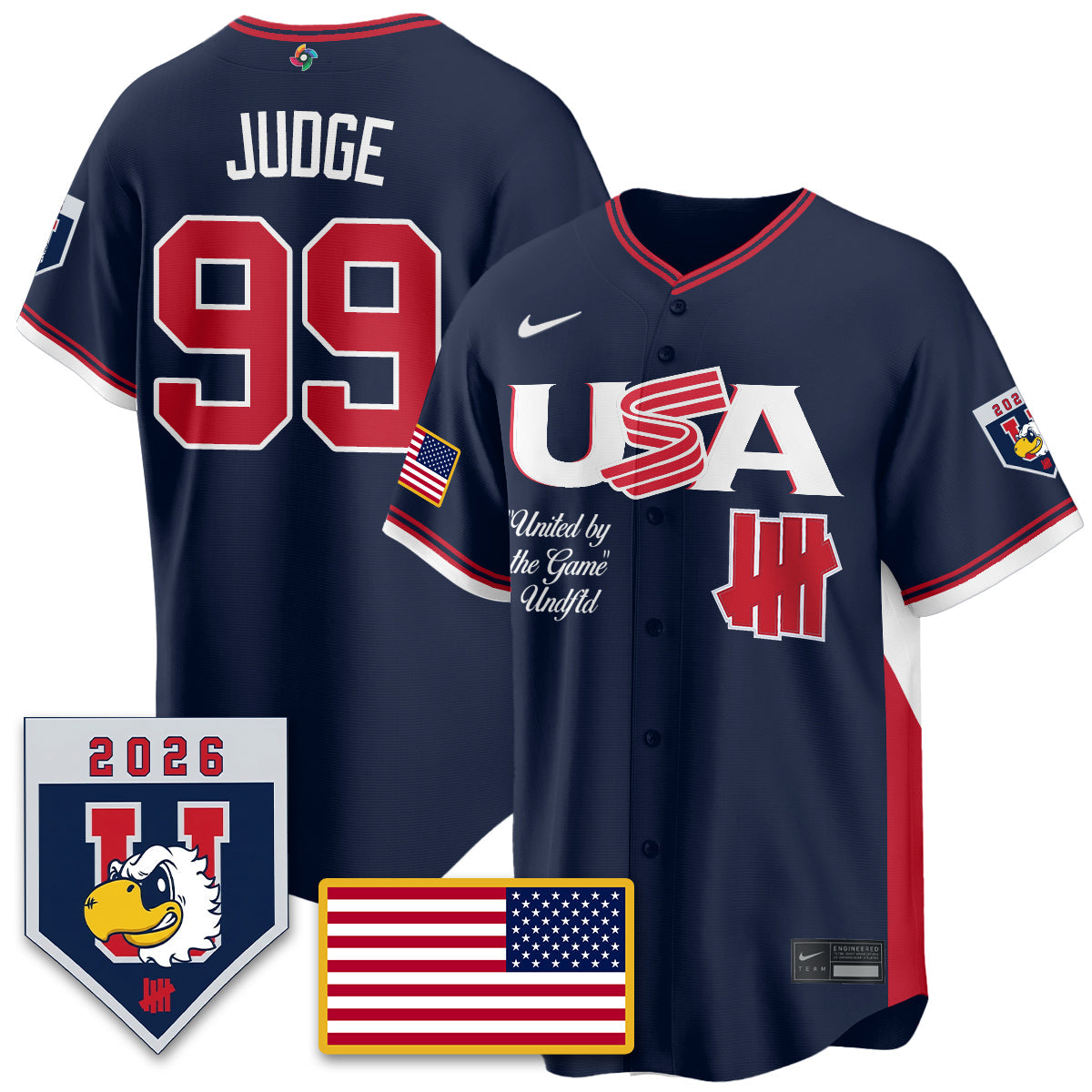 USA Baseball x Undefeated 2026 World Baseball Classic Limited Jersey - All Stitched-DTD