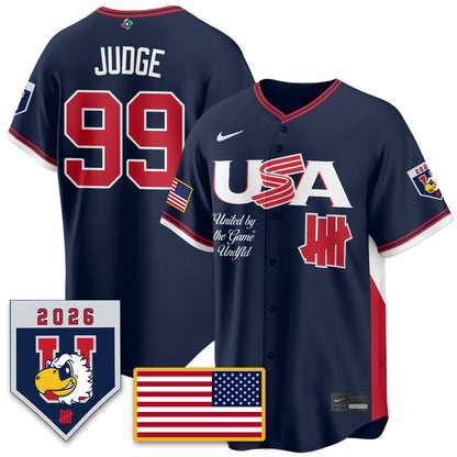 USA Baseball x Undefeated 2026 World Baseball Classic Limited Jersey - All Stitched-DTD