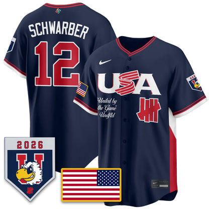 USA Baseball x Undefeated 2026 World Baseball Classic Limited Jersey - All Stitched-DTD