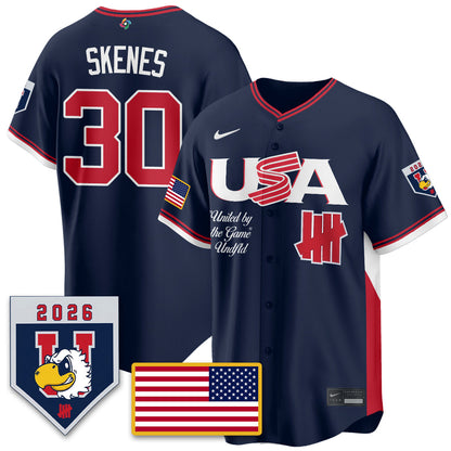 USA Baseball x Undefeated 2026 World Baseball Classic Limited Jersey - All Stitched-DTD