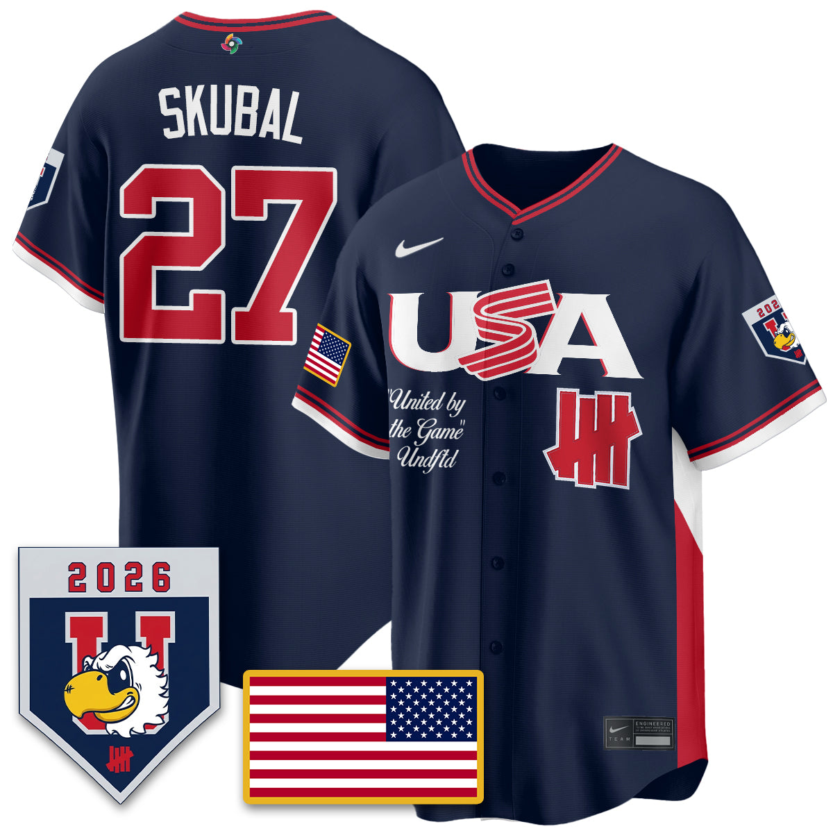 USA Baseball x Undefeated 2026 World Baseball Classic Limited Jersey - All Stitched-DTD