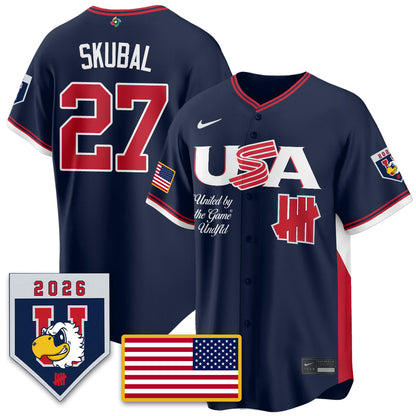 USA Baseball x Undefeated 2026 World Baseball Classic Limited Jersey - All Stitched-DTD