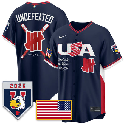 USA Baseball x Undefeated 2026 World Baseball Classic Limited Jersey - All Stitched-DTD