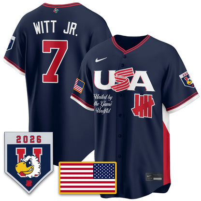 USA Baseball x Undefeated 2026 World Baseball Classic Limited Jersey - All Stitched-DTD