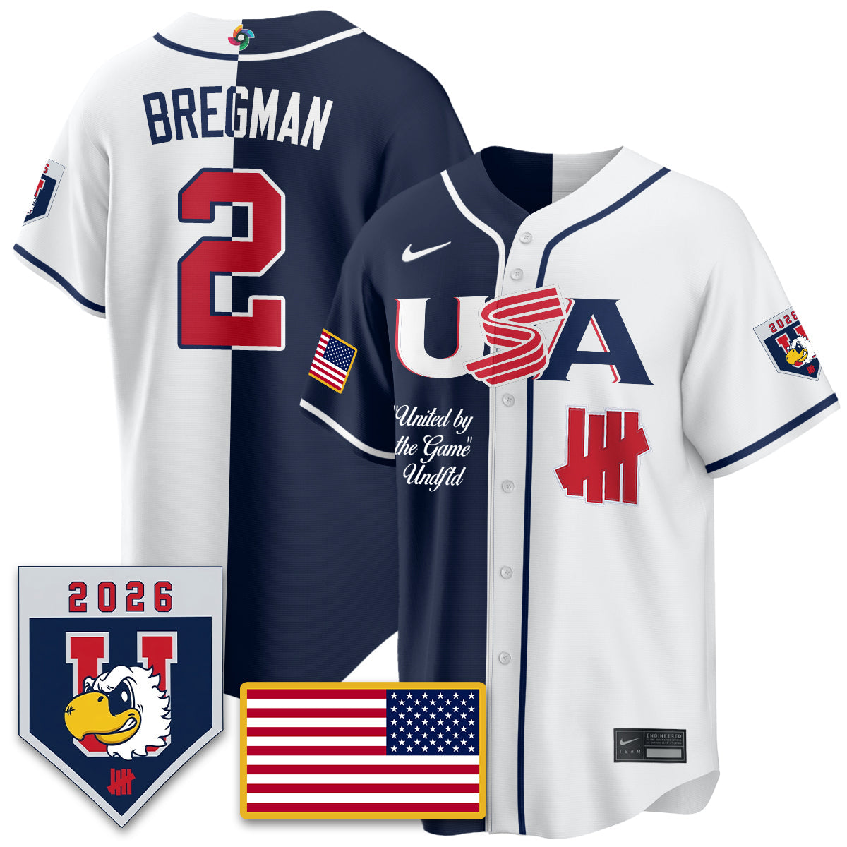 USA Baseball x Undefeated 2026 World Baseball Classic Limited Jersey - All Stitched-DTD