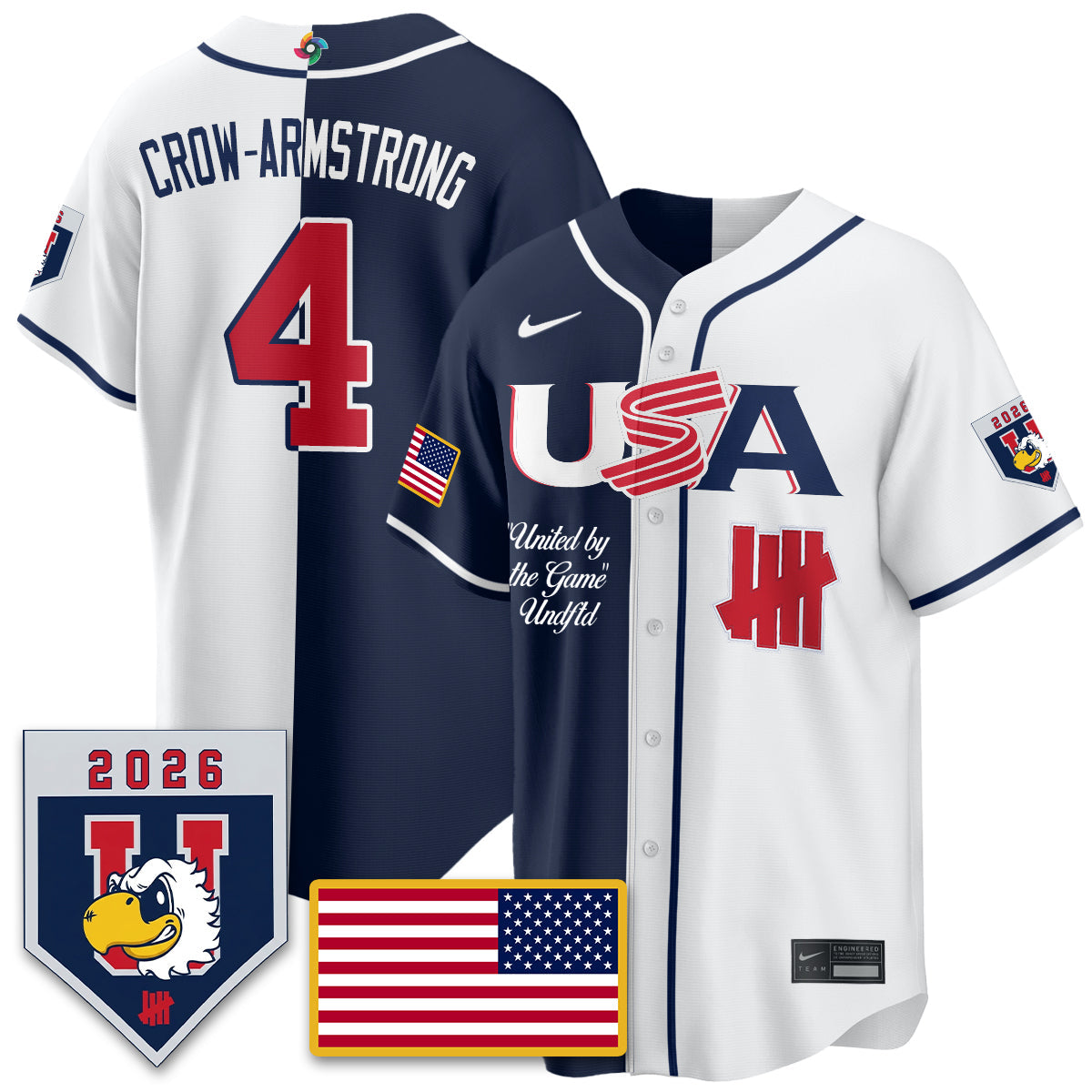 USA Baseball x Undefeated 2026 World Baseball Classic Limited Jersey - All Stitched-DTD