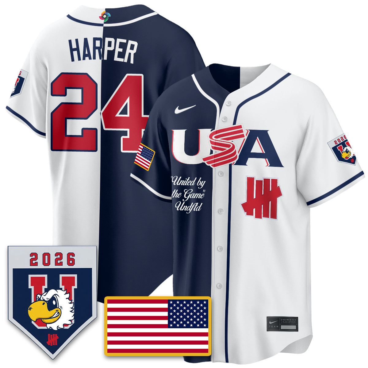 USA Baseball x Undefeated 2026 World Baseball Classic Limited Jersey - All Stitched-DTD