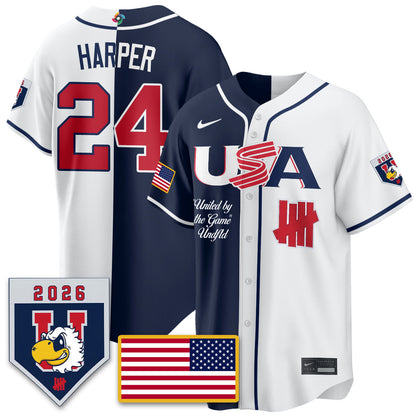 USA Baseball x Undefeated 2026 World Baseball Classic Limited Jersey - All Stitched-DTD
