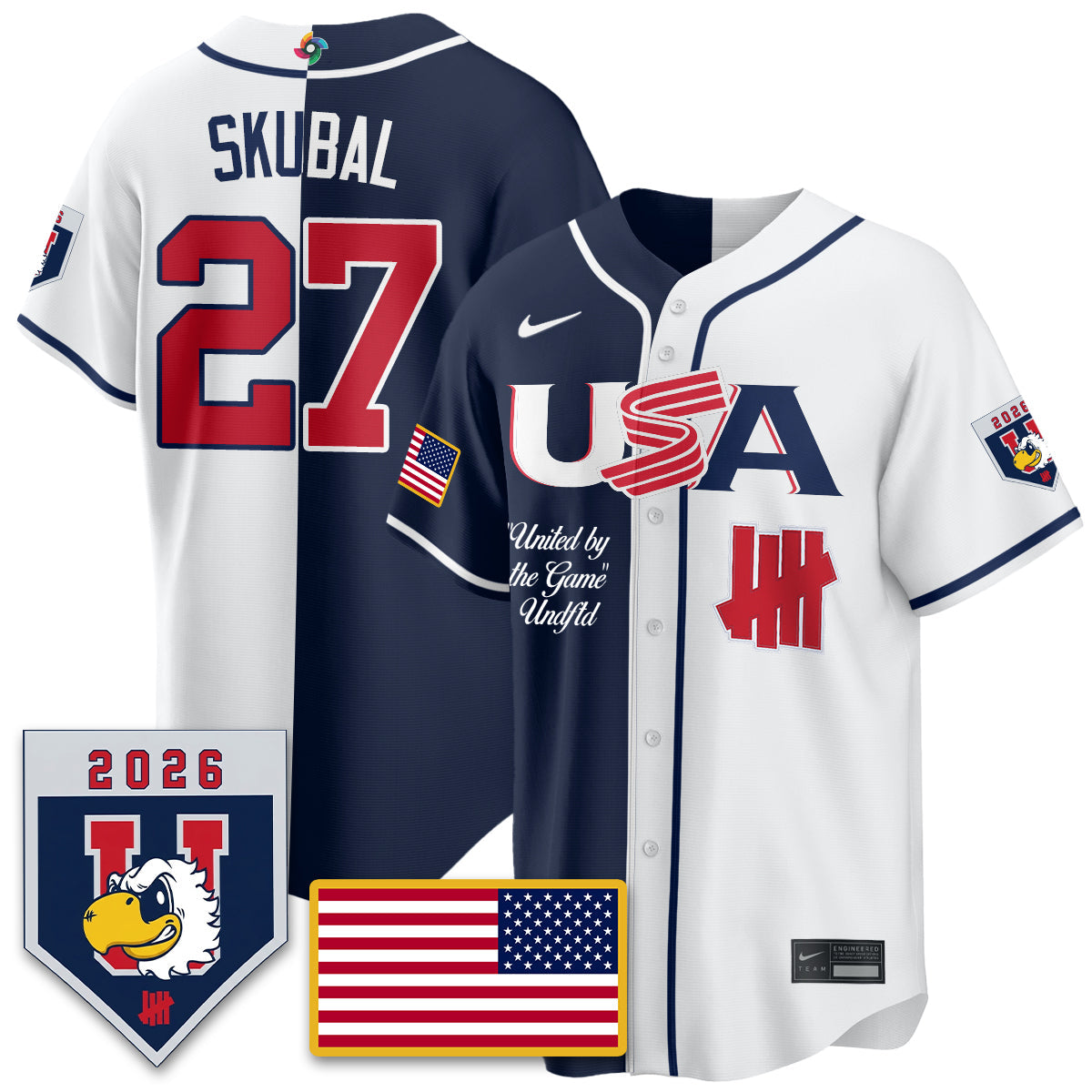 USA Baseball x Undefeated 2026 World Baseball Classic Limited Jersey - All Stitched-DTD