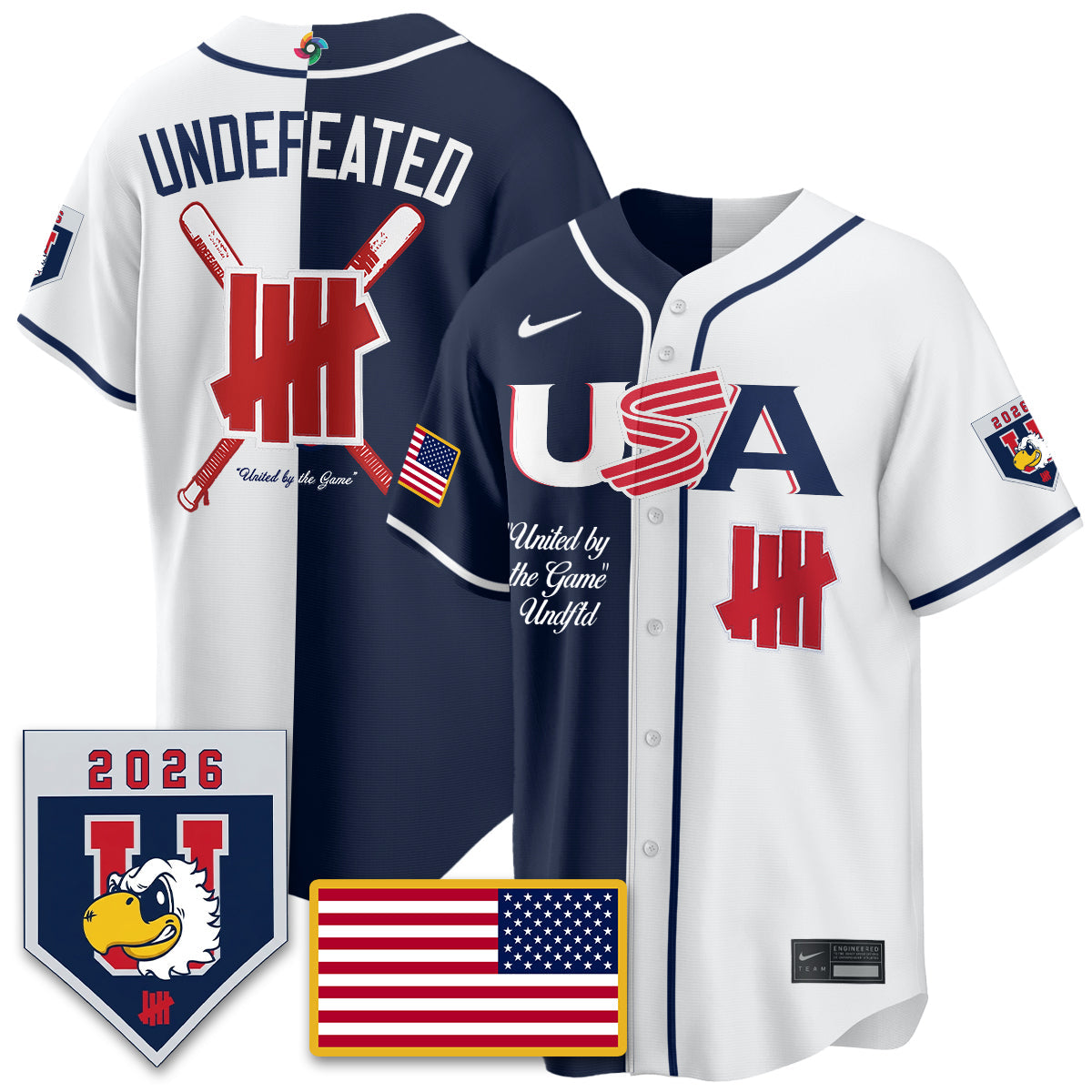 USA Baseball x Undefeated 2026 World Baseball Classic Limited Jersey - All Stitched-DTD