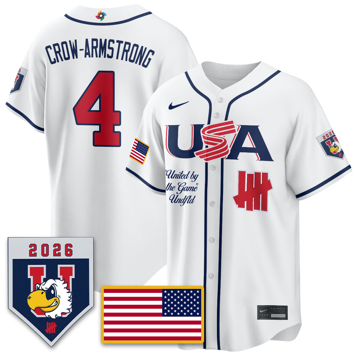 USA Baseball x Undefeated 2026 World Baseball Classic Limited Jersey - All Stitched-DTD