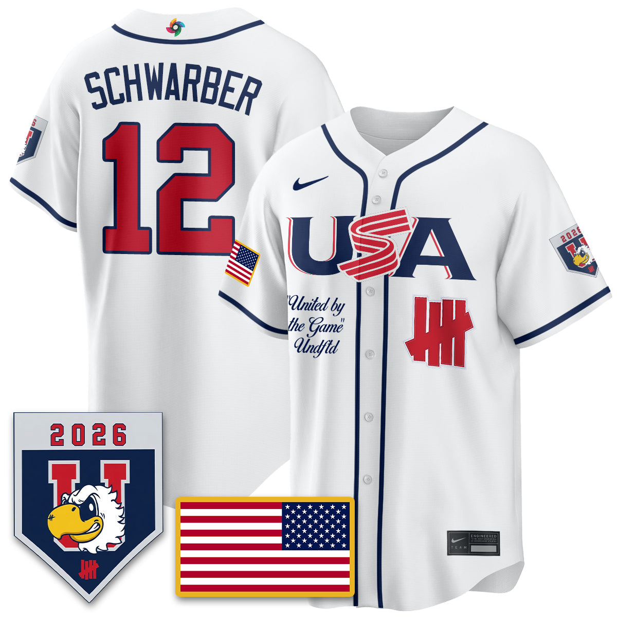 USA Baseball x Undefeated 2026 World Baseball Classic Limited Jersey - All Stitched-DTD