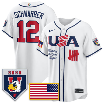 USA Baseball x Undefeated 2026 World Baseball Classic Limited Jersey - All Stitched-DTD
