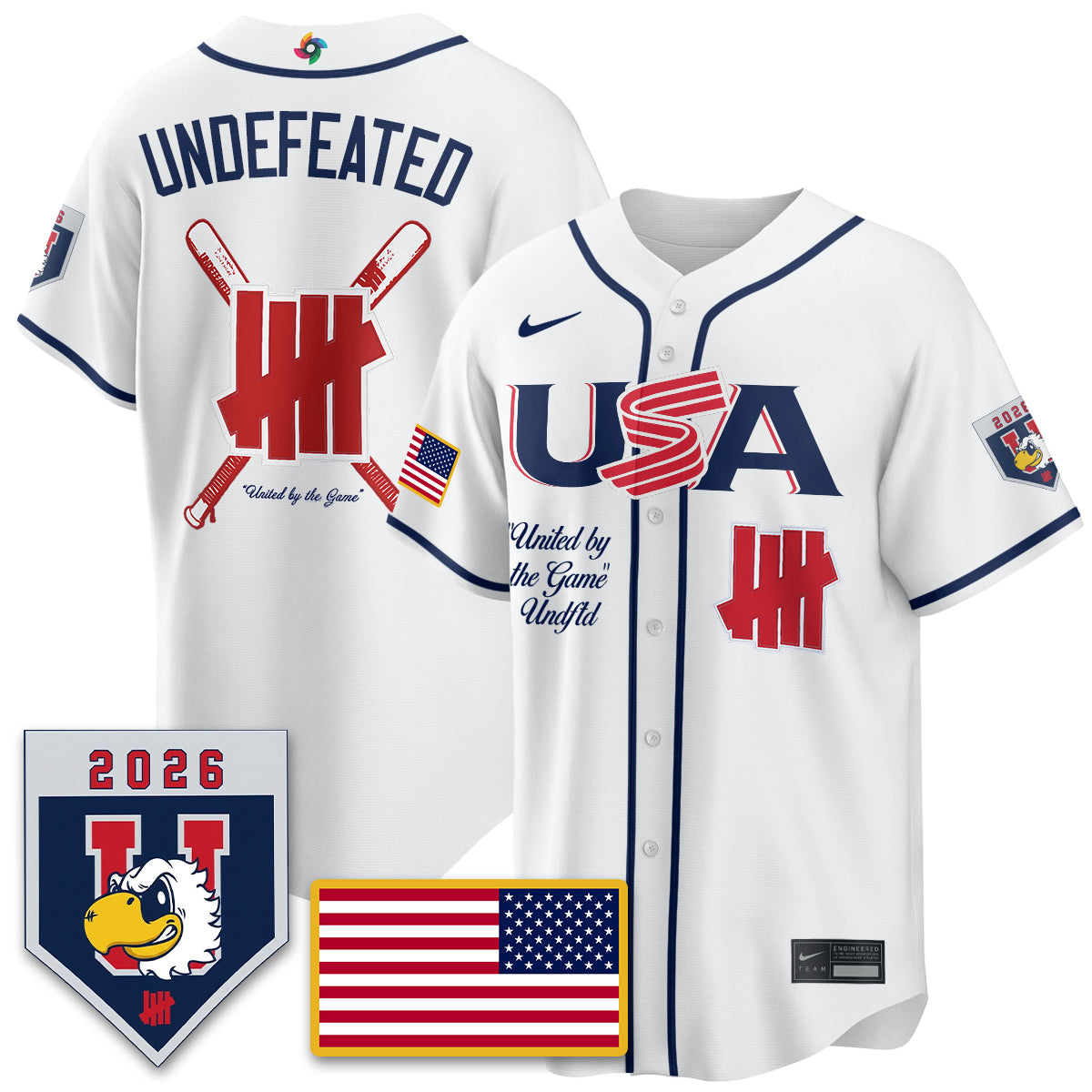 USA Baseball x Undefeated 2026 World Baseball Classic Limited Jersey - All Stitched-DTD