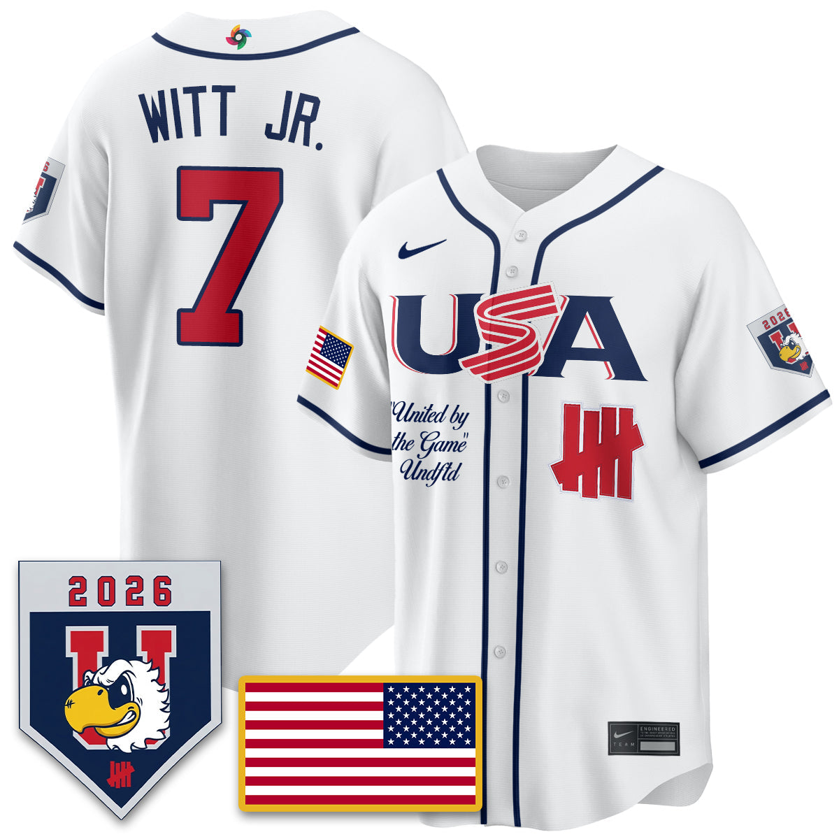 USA Baseball x Undefeated 2026 World Baseball Classic Limited Jersey - All Stitched-DTD