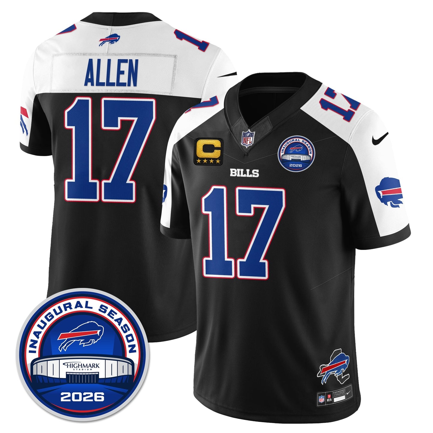 BUF 2026 Inaugural Season Patch Vapor Limited Jersey - All Stitched-DTD