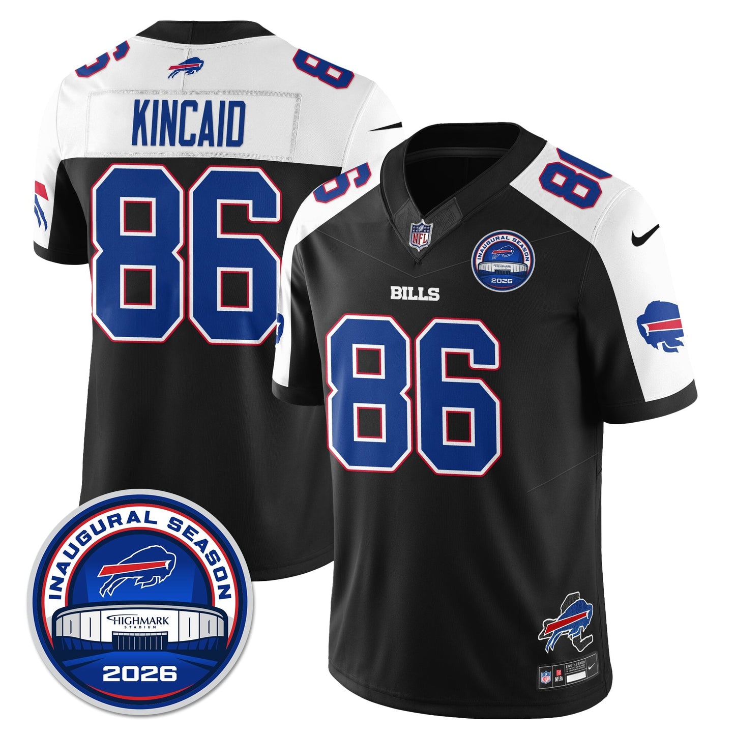 BUF 2026 Inaugural Season Patch Vapor Limited Jersey - All Stitched-DTD