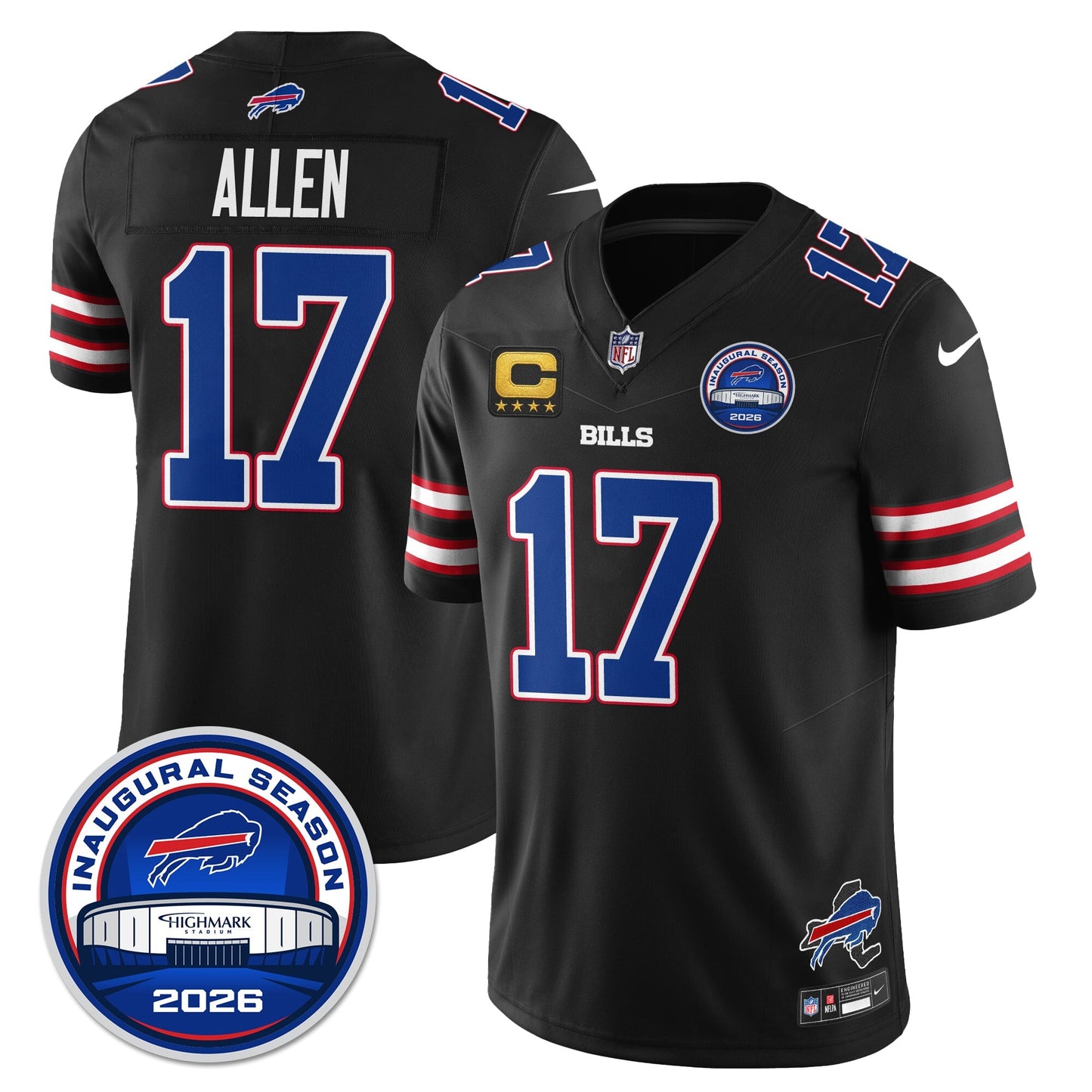 BUF 2026 Inaugural Season Patch Vapor Limited Jersey - All Stitched-DTD