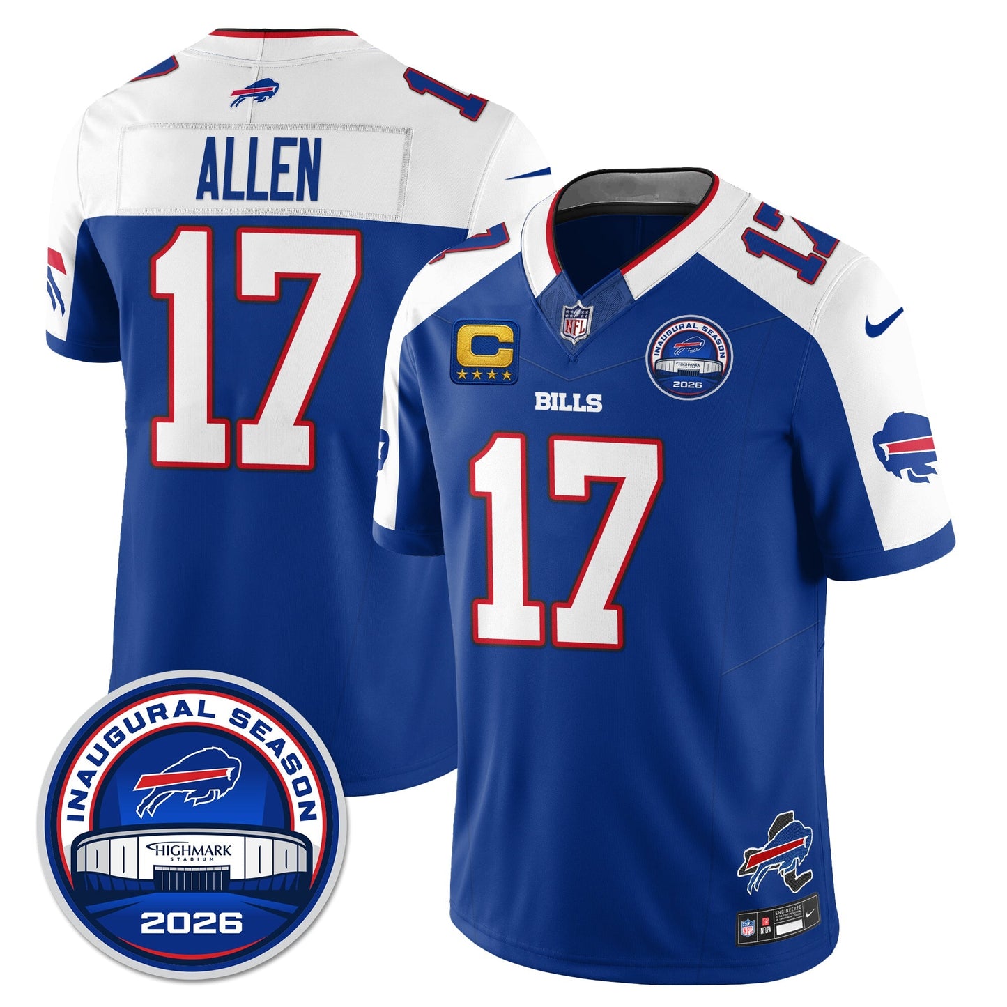 BUF 2026 Inaugural Season Patch Vapor Limited Jersey - All Stitched-DTD