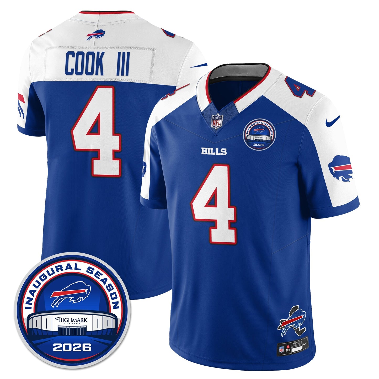 BUF 2026 Inaugural Season Patch Vapor Limited Jersey - All Stitched-DTD