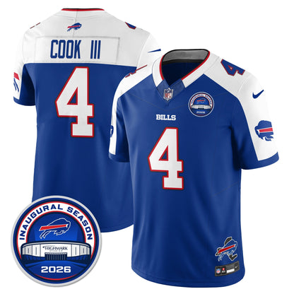 BUF 2026 Inaugural Season Patch Vapor Limited Jersey - All Stitched-DTD