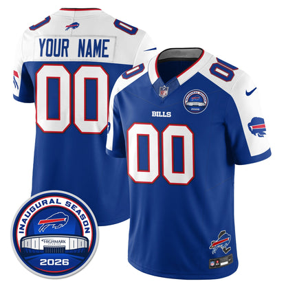 BUF 2026 Inaugural Season Patch Vapor Limited Custom Jersey - All Stitched-DTD