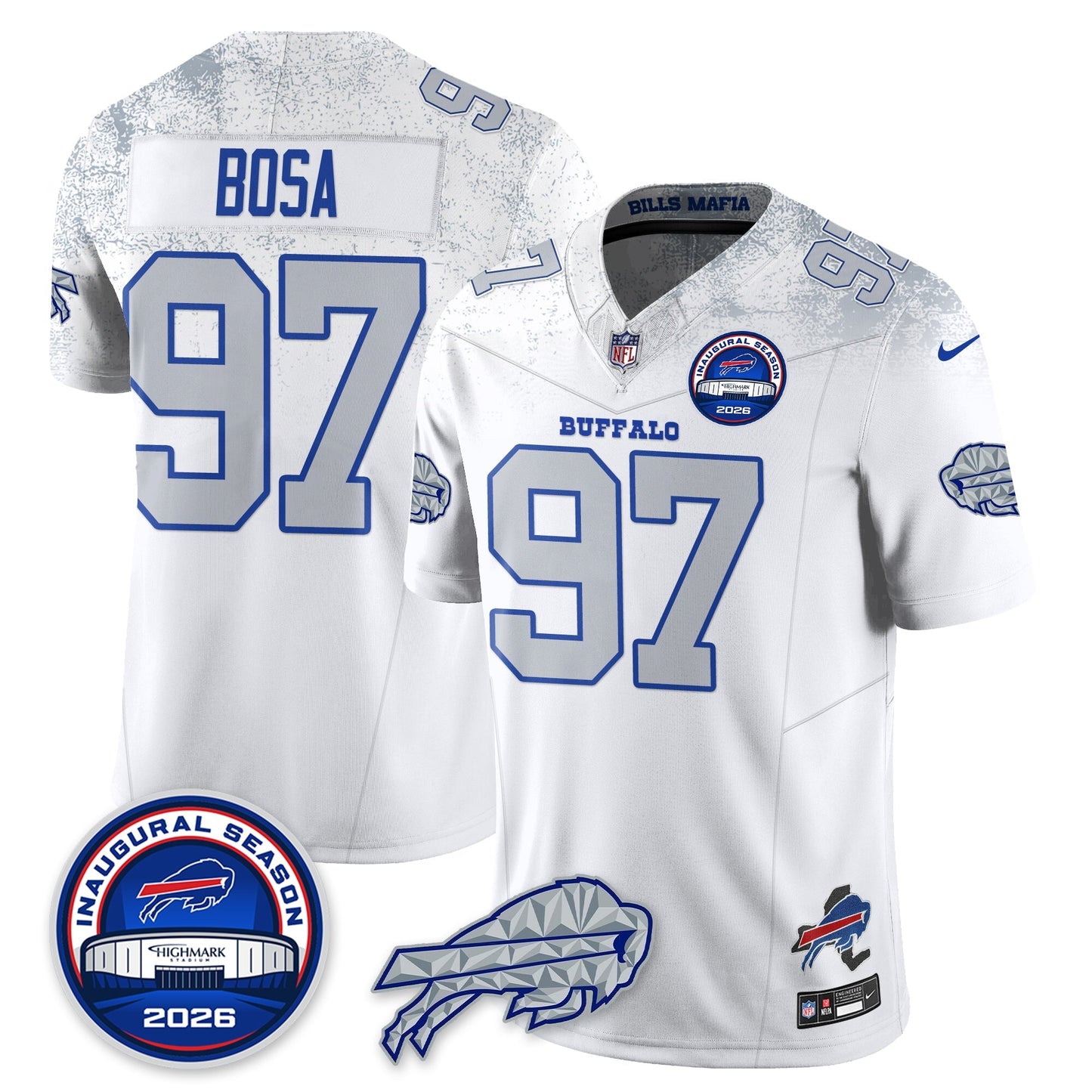 BUF 2026 Inaugural Season Patch Vapor Limited Jersey - All Stitched-DTD