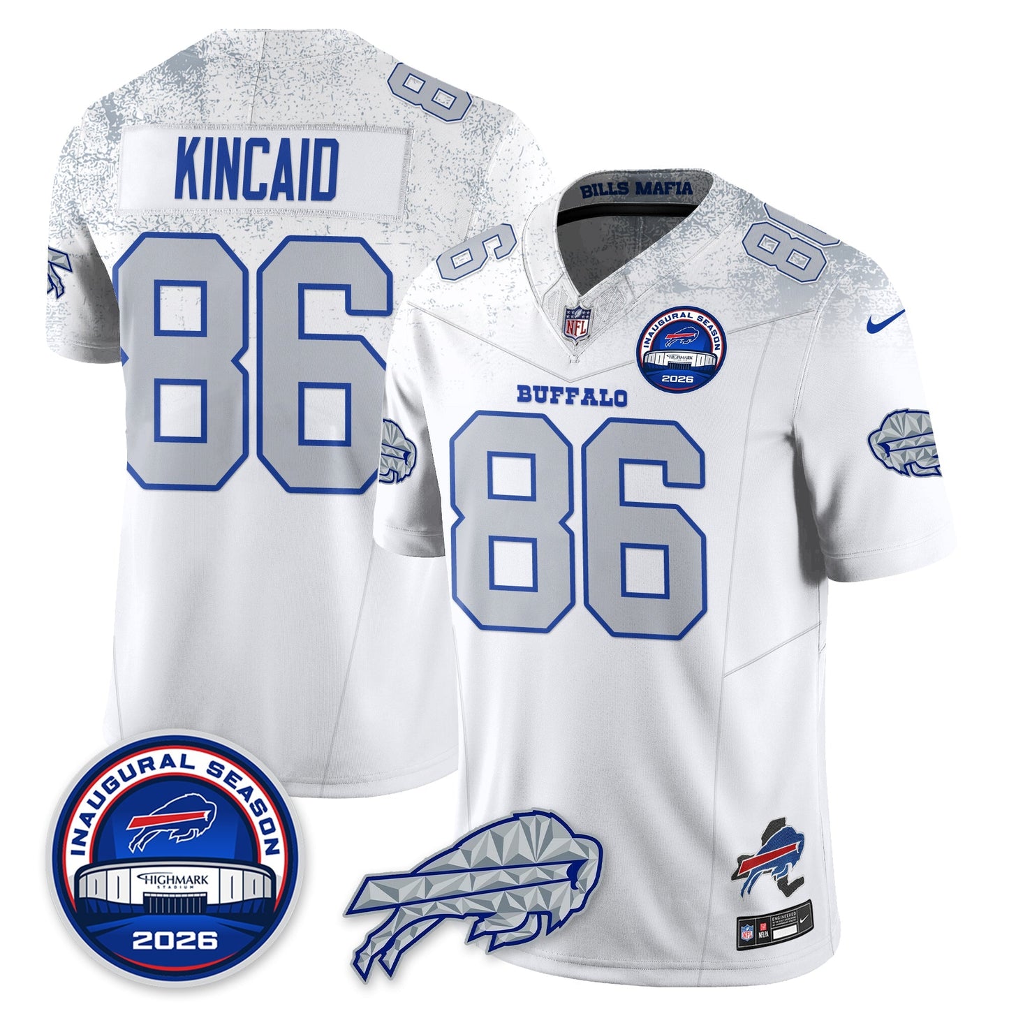 BUF 2026 Inaugural Season Patch Vapor Limited Jersey - All Stitched-DTD