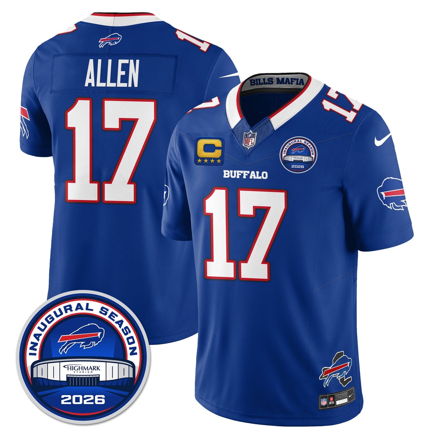 BUF 2026 Inaugural Season Patch Vapor Limited Jersey - All Stitched-DTD