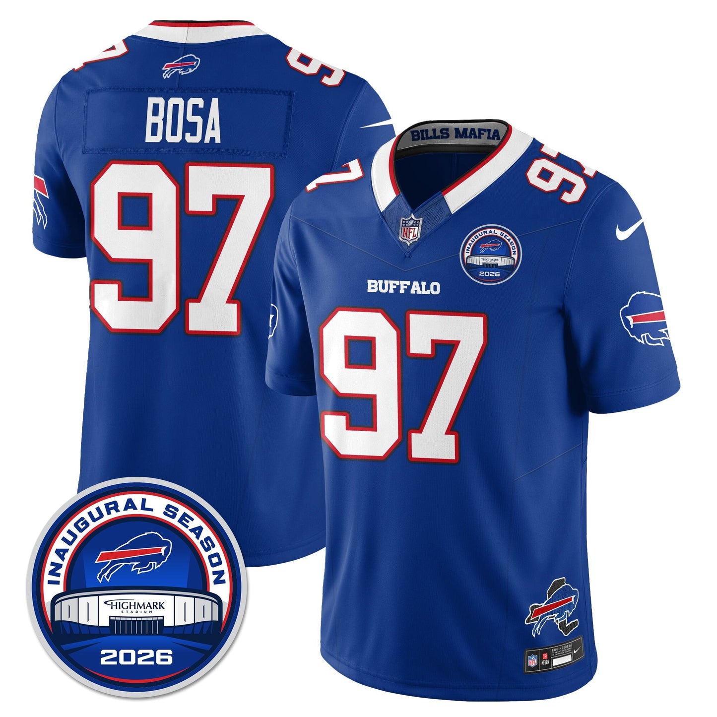 BUF 2026 Inaugural Season Patch Vapor Limited Jersey - All Stitched-DTD